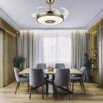 Luxury Ceiling Fan with Retractable Blades | Magnific Zinnia
