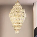 Grand French Gold Crystal Chandelier