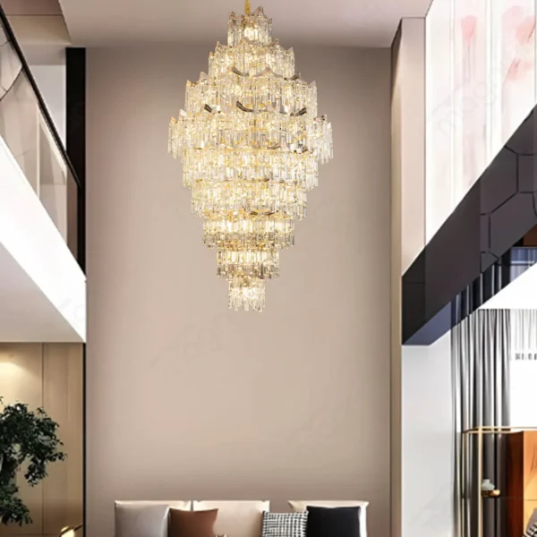 Grand French Gold Crystal Chandelier