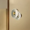 Magnific Modern Gold Glass Wall Lamp | Unique Dual Lighting