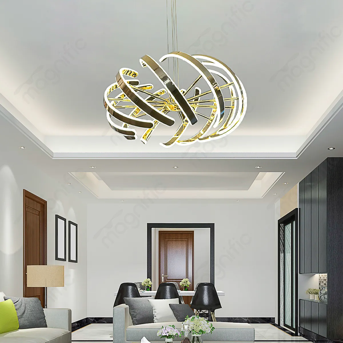 Magnific Premium French Gold Hanging Light