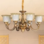 Magnific Antique Brass Chandelier for Living Rooms