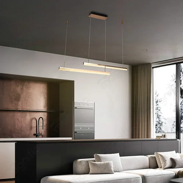 Elegant Linear Hanging Light for Dining Areas
