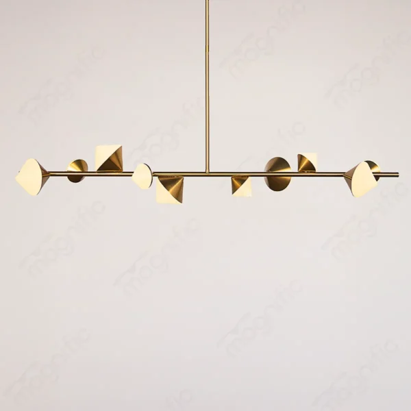 Magnific Elegant Brass Multi-Shape Pendant