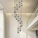 Magnific Sculptural Smoke Black LED Modular Light