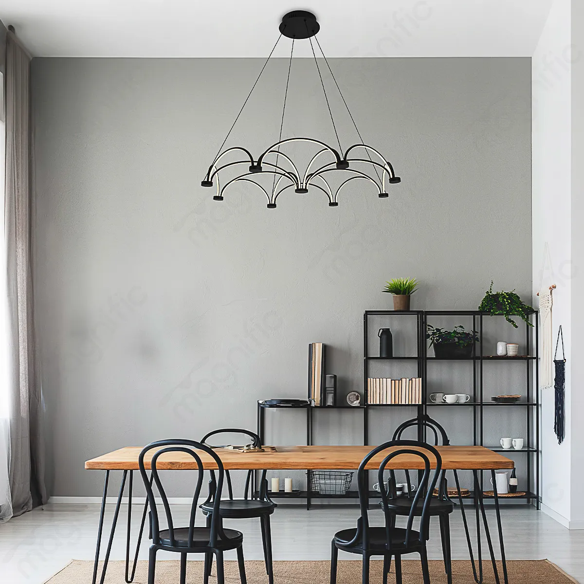 Magnific Contemporary Arch Style LED Hanging Light