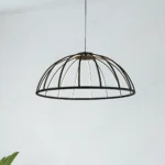 Magnific Modern Black Cage LED Hanging Light