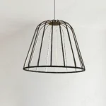 Minimalist Black Cage Pendant Light for Dining