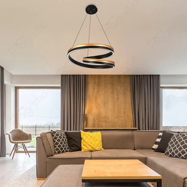 Magnific Modern Gold Ring Light for Designer Homes