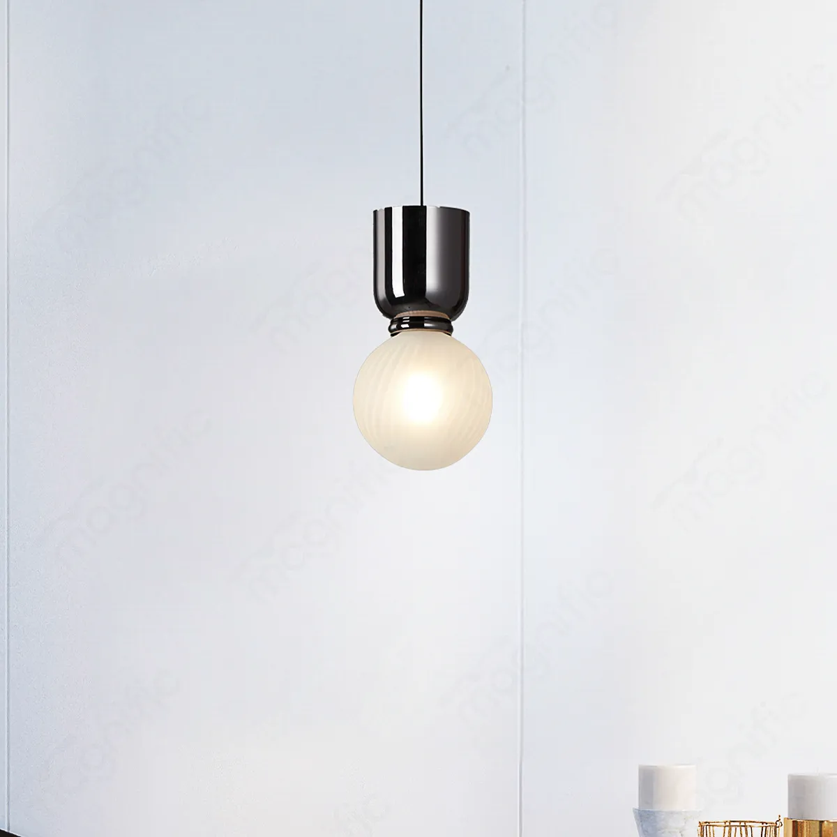 Magnific Contemporary Round LED Pendant Light