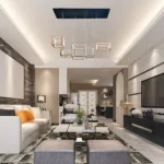 Magnific Modern Rose gold Cube Cluster LED Chandelier