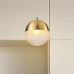Magnific Stylish Gold Dome Pendant Light