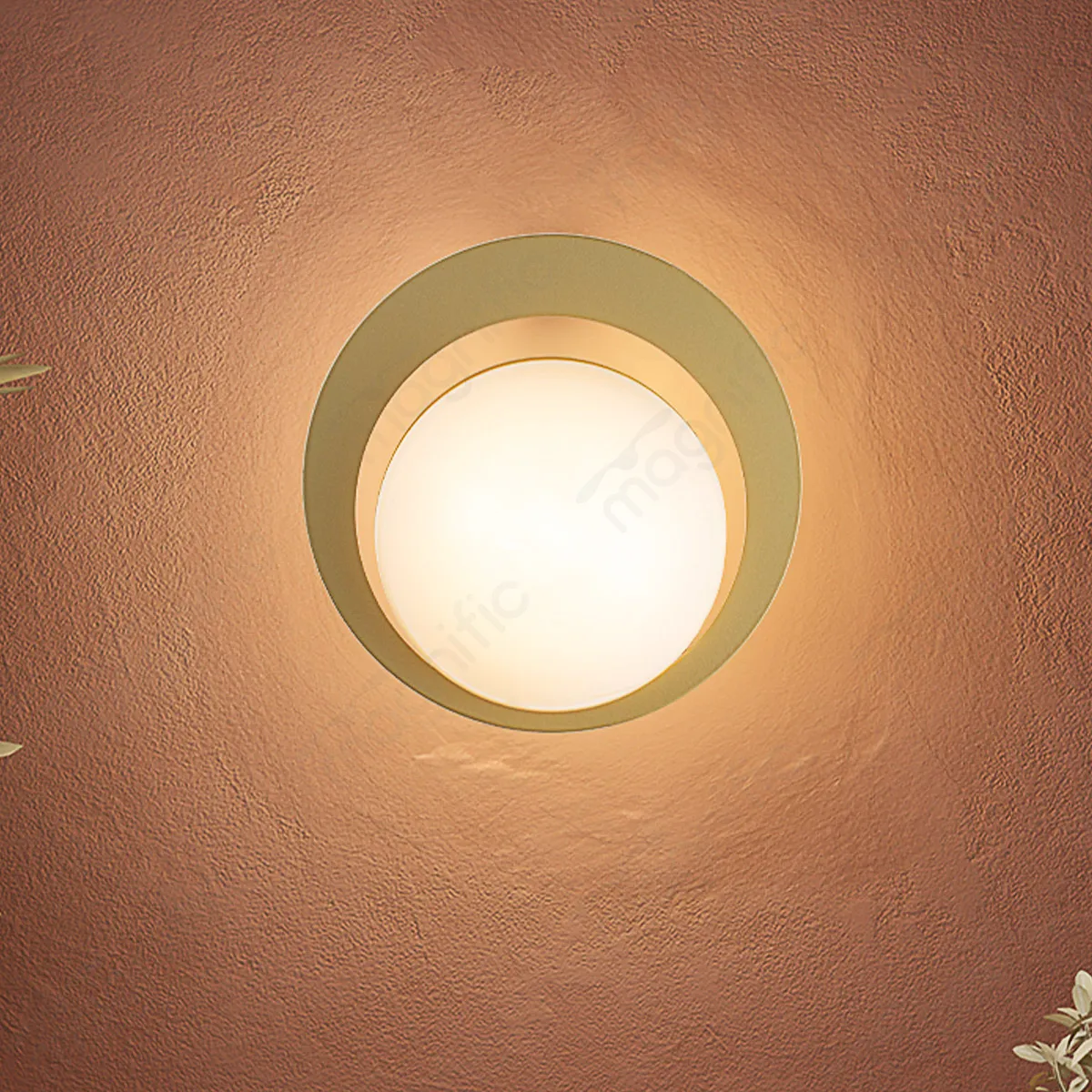 Magnific Contemporary Gold Wall Fixture