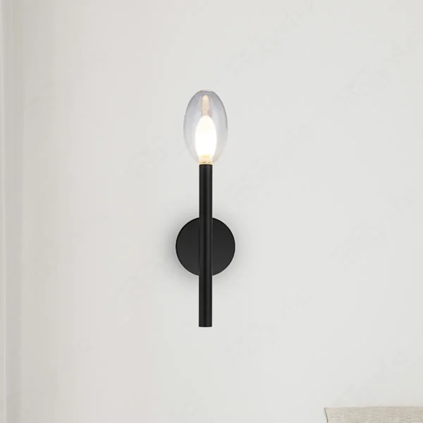 Magnific Minimalist Matte Black Wall Lamp