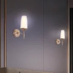 Magnific Elegant Sand Gold Bedside Wall Lamp