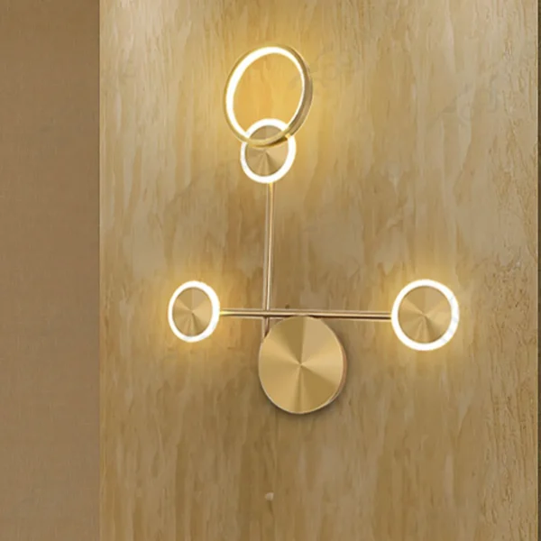 Magnific Gold Geometric LED Sconce