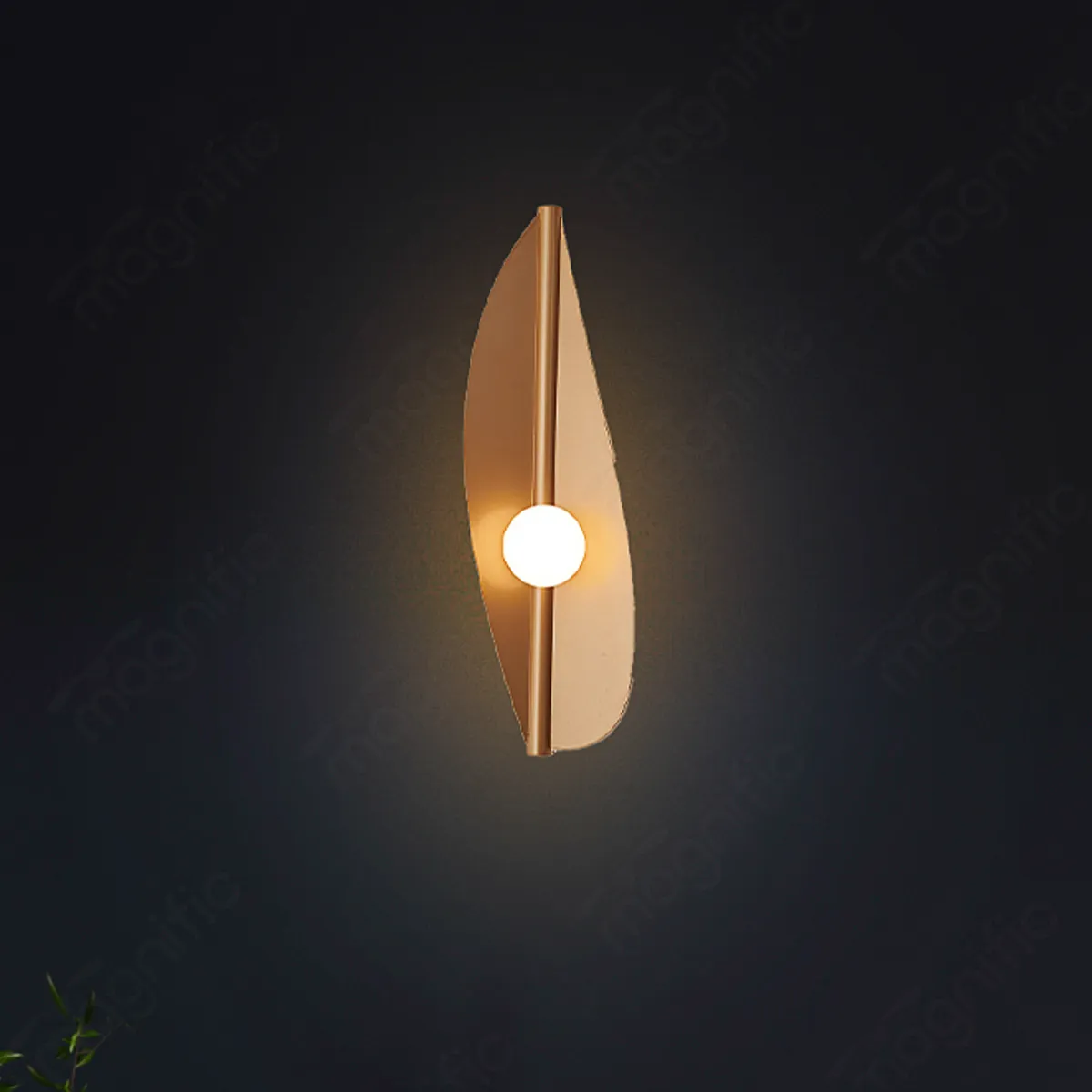 Magnific Unique Leaf Shape LED Wall Lamp |