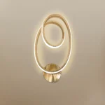 Contemporary Gold Wall Fixture by magnific