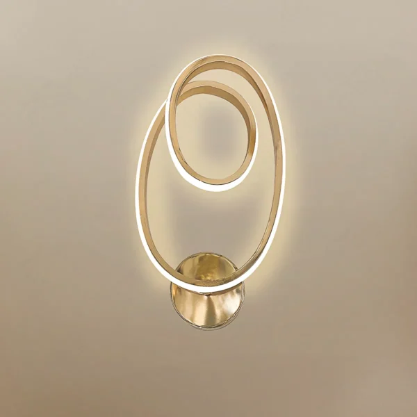 Contemporary Gold Wall Fixture by magnific