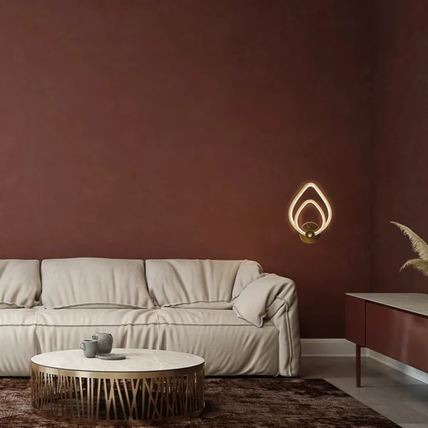 Magnific Unique French Gold & Acrylic Wall Light
