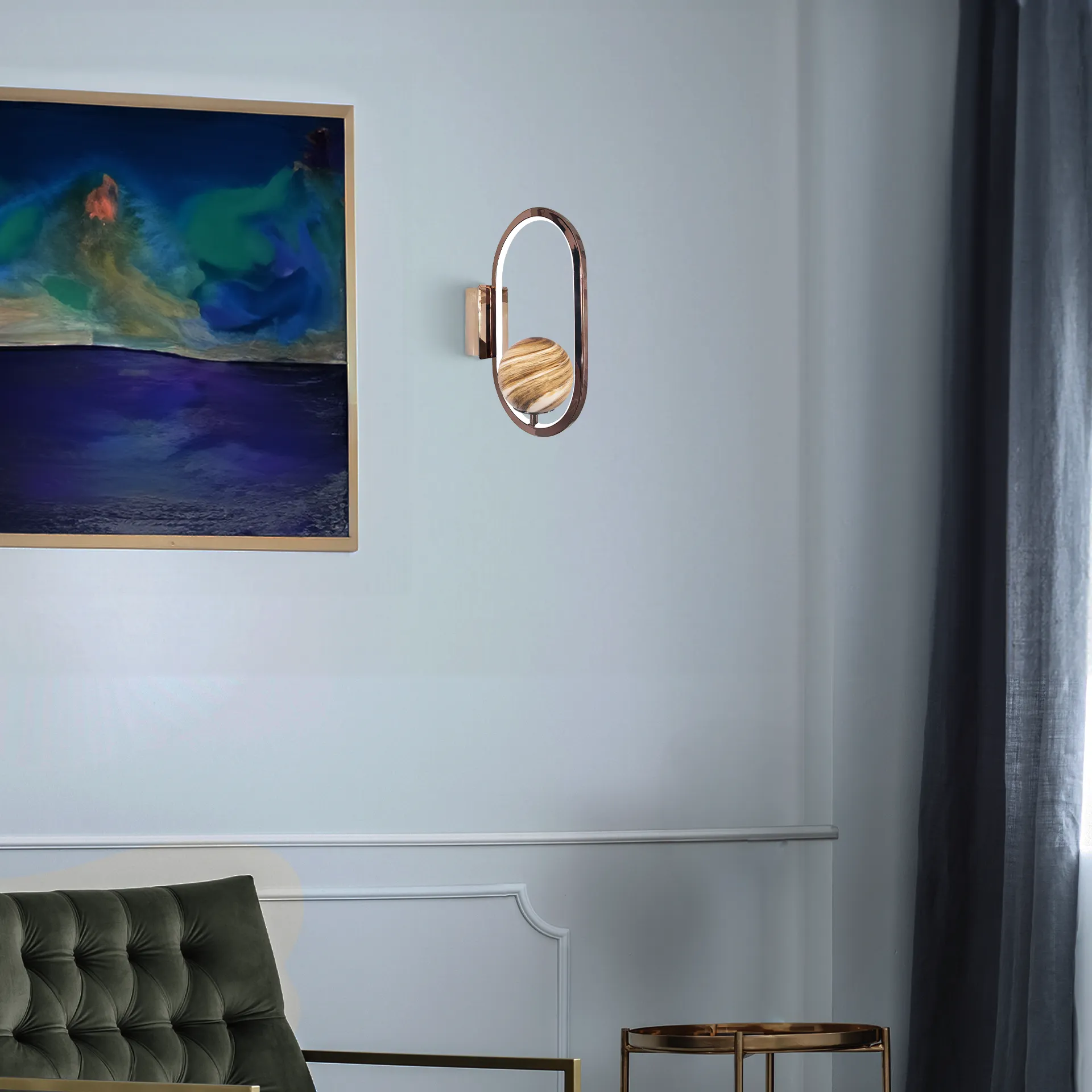 Magnific alabaster wall light