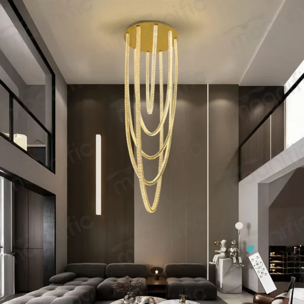 large crystal chandelier
