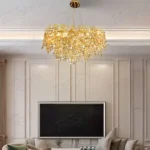 gold crystal chandelier