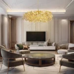 big French Gold chandelier