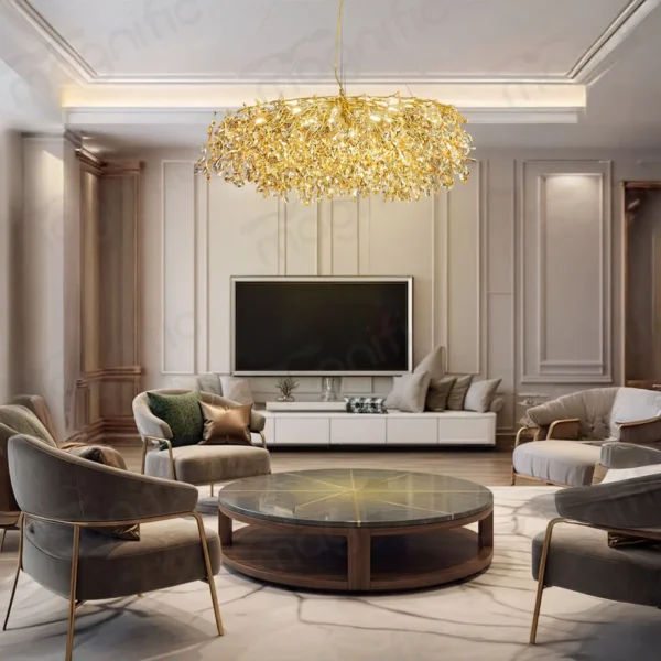 big French Gold chandelier
