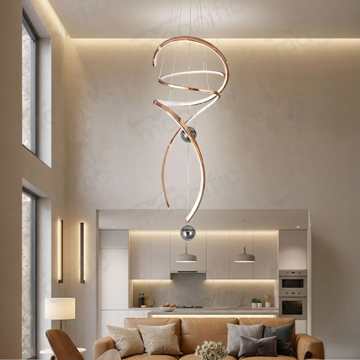 spiral Hanging chandelier