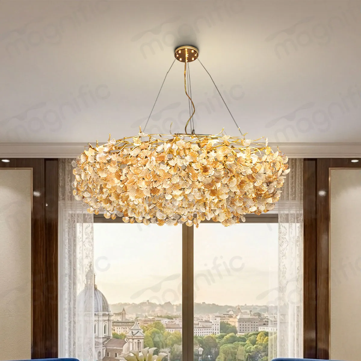 large floral petal chandelier for living room India