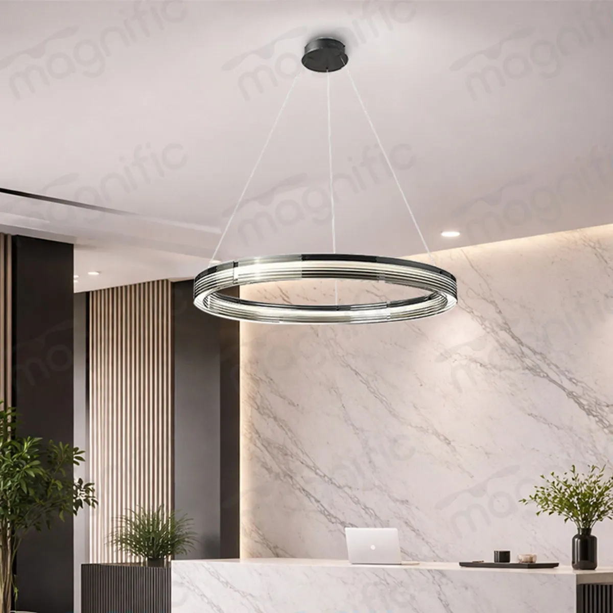smoky grey ring chandelier for dining room India