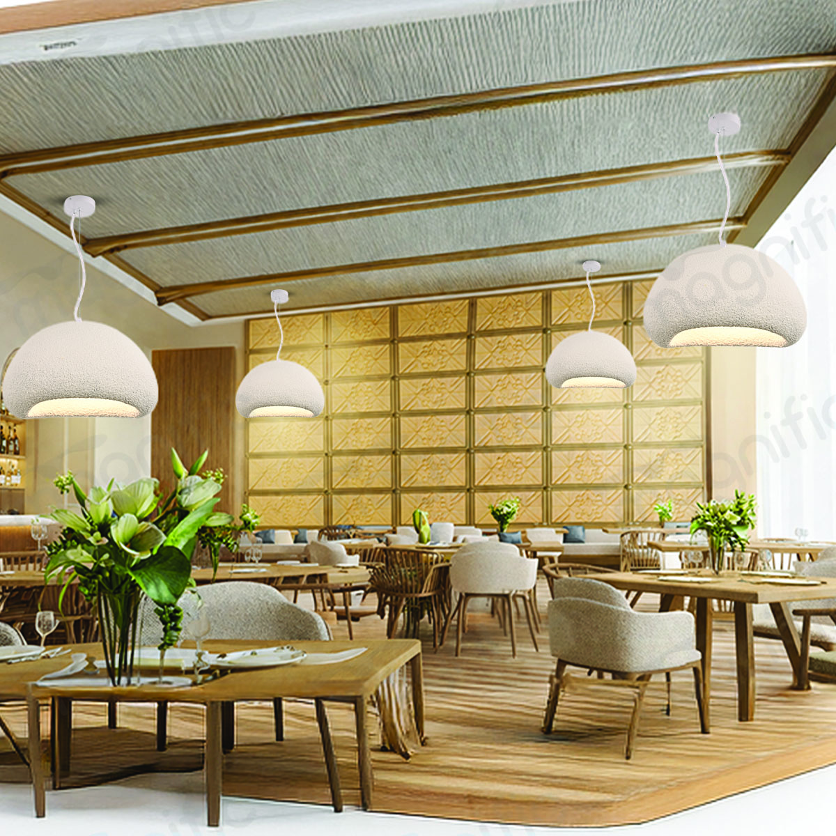 organic pendant light for dining room