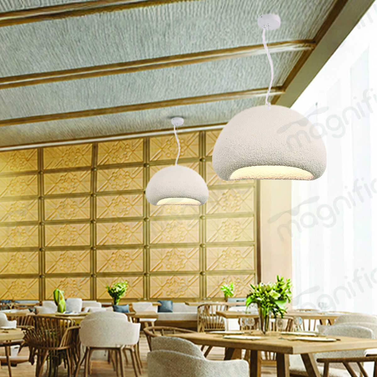 organic pendant light for dining room