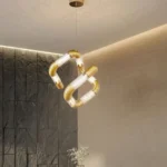 antique brass chain link pendant for living room India