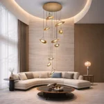 rose gold cascade pendant chandelier India