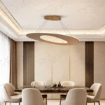 rose gold oval disc pendant for dining room India