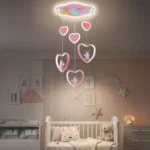 pink heart pendant for girls room India
