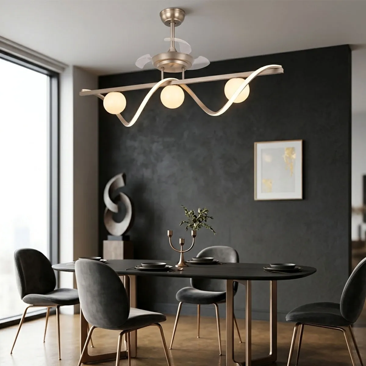 luxury ceiling fan with light India