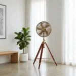 Heritage antique brass stand fan India