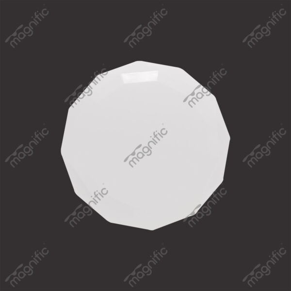 Rays Matte White Magnific Contemporary Designer Ceiling Fans - Top View