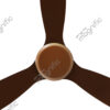Cosmo Dark Wooden Magnific Vintage Classic Antique Ceiling Fans - Enlarged Top View
