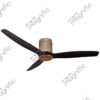 Cosmo Dark Wooden Magnific Vintage Classic Antique Ceiling Fans - Front View